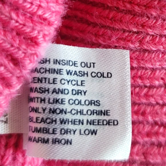 GAP Pink Cable Knit Sweater, Size S - Picture 8 of 9